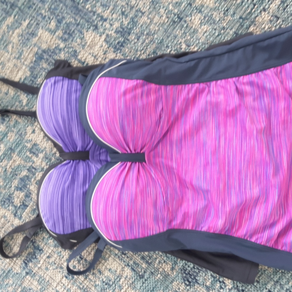 Free Country 2 swim top bundle size medium EUC.